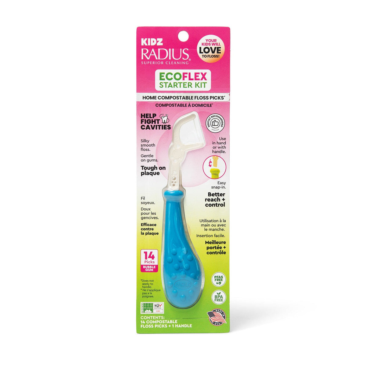 Kids EcoFlex™ Floss Pick Starter Kit with Handle