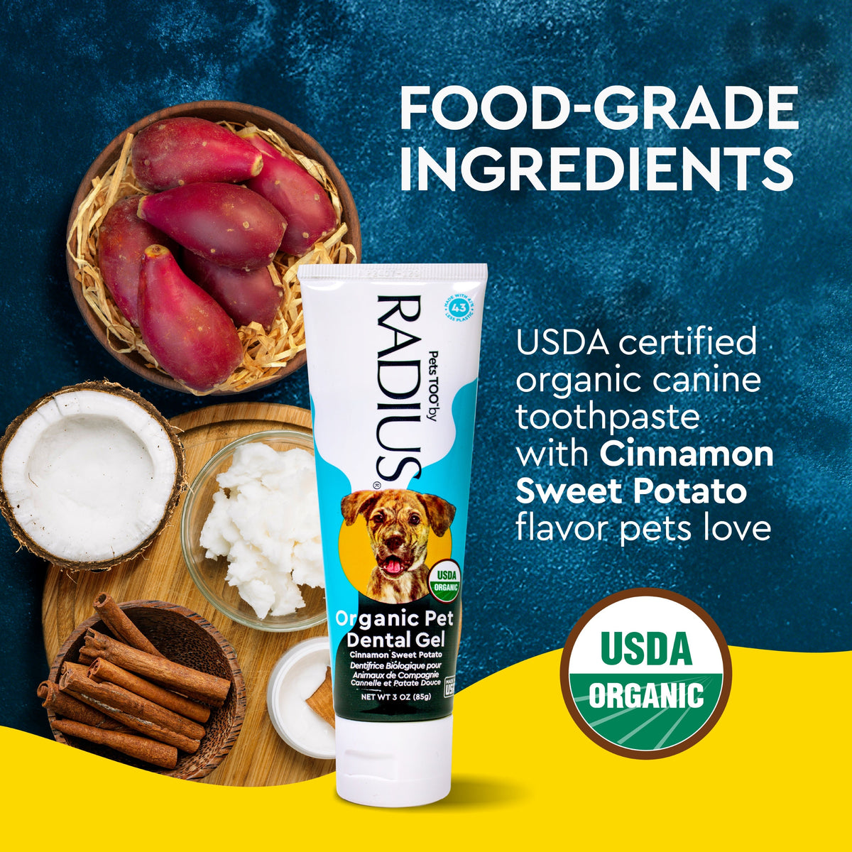 Practical Living Canine Organic Dental Solutions Kit, All Ages for daily home and personal routines with oral care