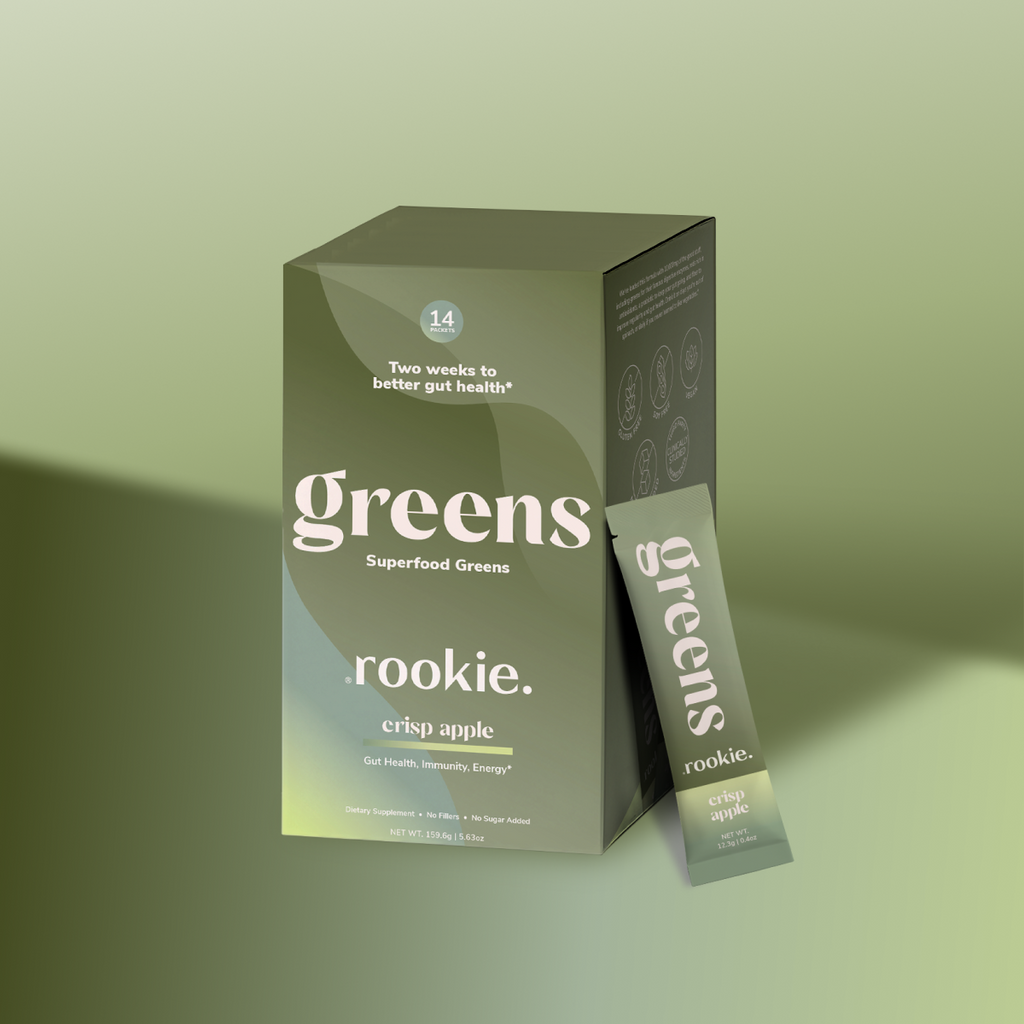 Practical Living Greens for daily home and personal routines with pantry foods and beverages