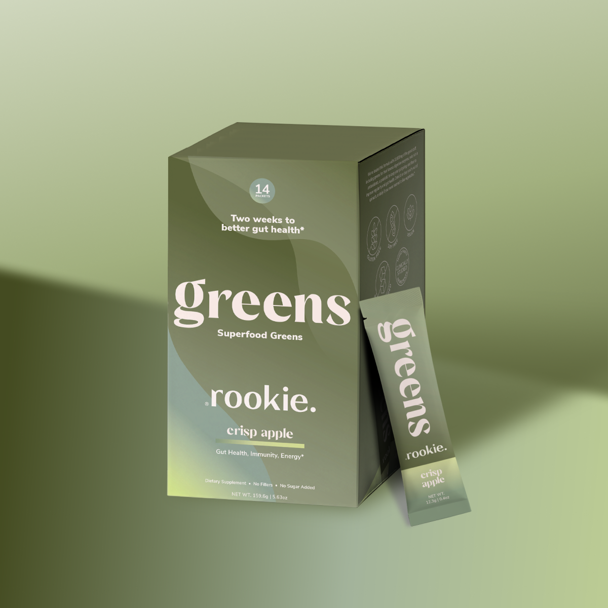 Practical Living Greens for daily home and personal routines with pantry foods and beverages