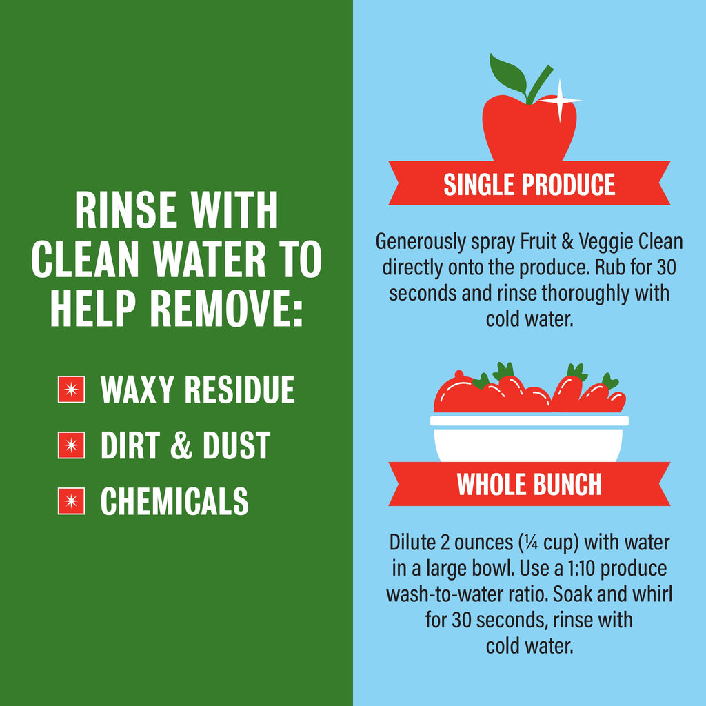 Practical Living Fruit and Veggie Clean Produce Wash Spray for daily home and personal routines with general everyday essentials