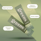 Home Essentials Greens + Superfood for daily home and personal routines with pantry foods and beverages