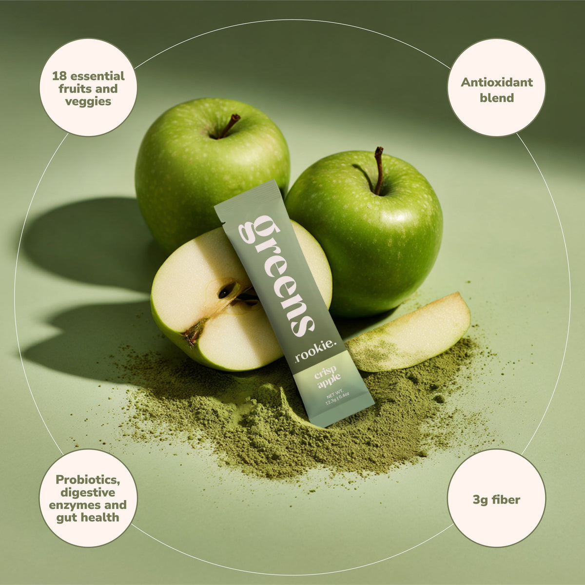 Home Essentials Greens + Superfood for daily home and personal routines with pantry foods and beverages