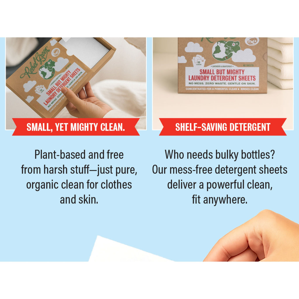 Daily Care Laundry Detergent Sheets for daily home and personal routines with cleaning laundry and paper products