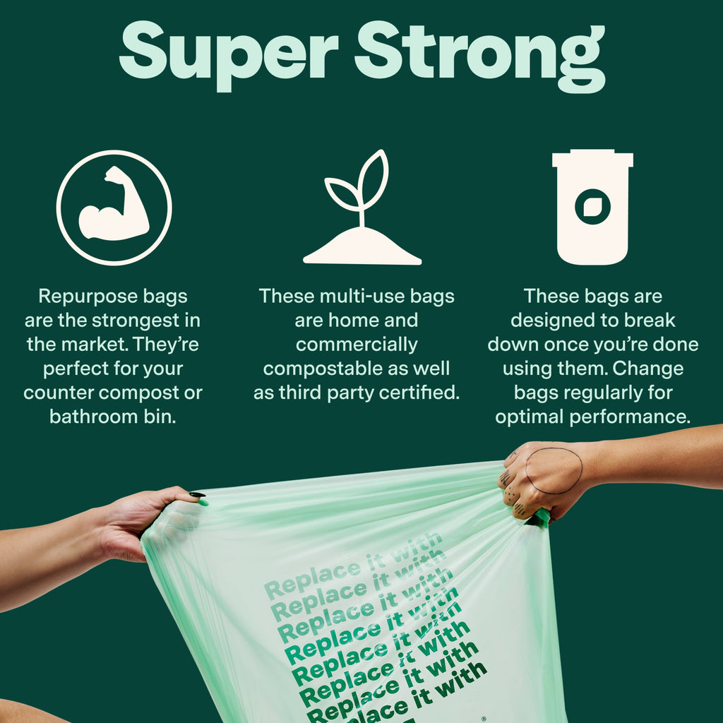 Practical Living Compostable 13-Gal Tall Kitchen Bags, Lavender Scented for daily home and personal routines with cleaning laundry and paper products