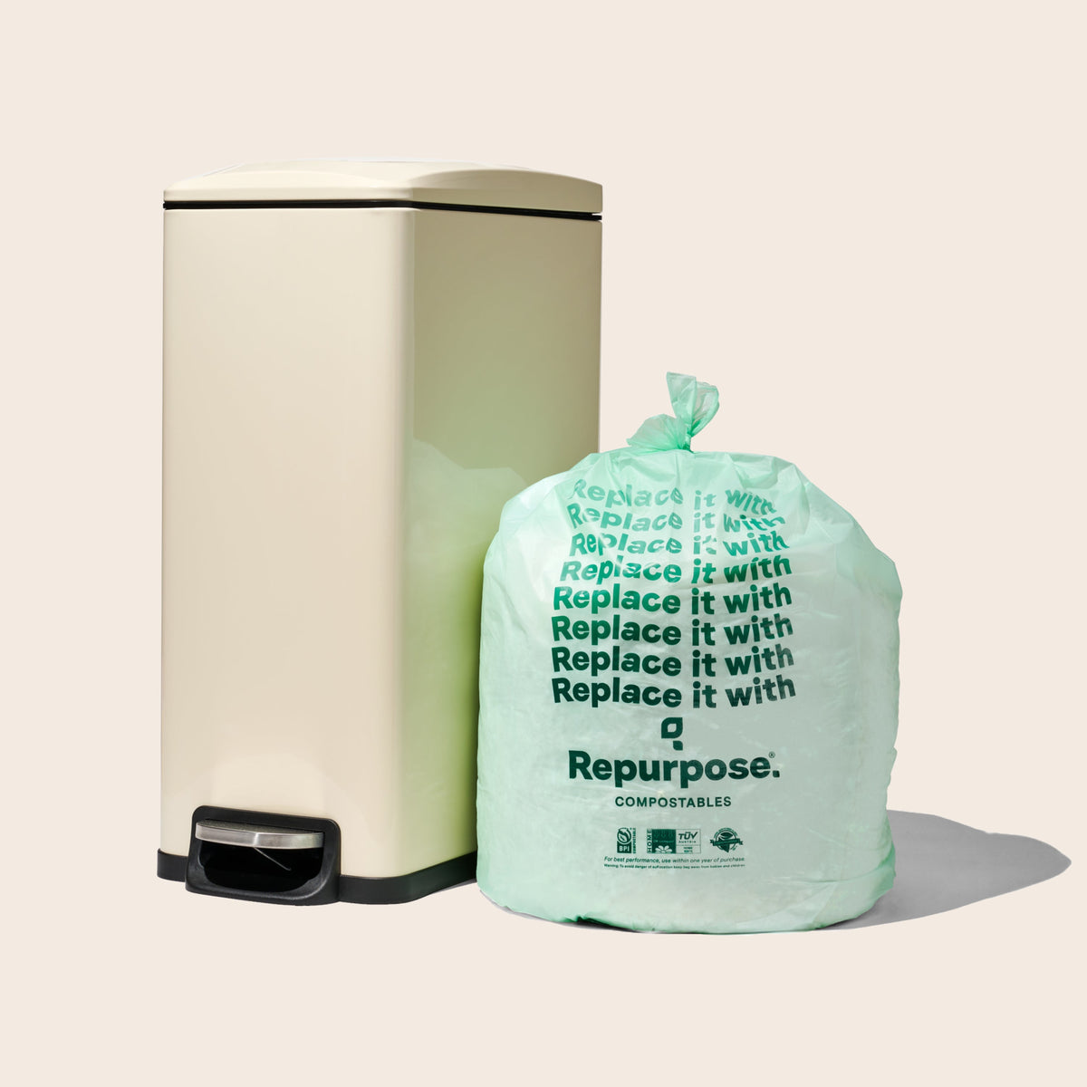 Practical Living Compostable 13-Gal Tall Kitchen Bags, Lavender Scented for daily home and personal routines with cleaning laundry and paper products