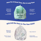 Daily Care Compostable Small Bin Bags for daily home and personal routines with cleaning laundry and paper products