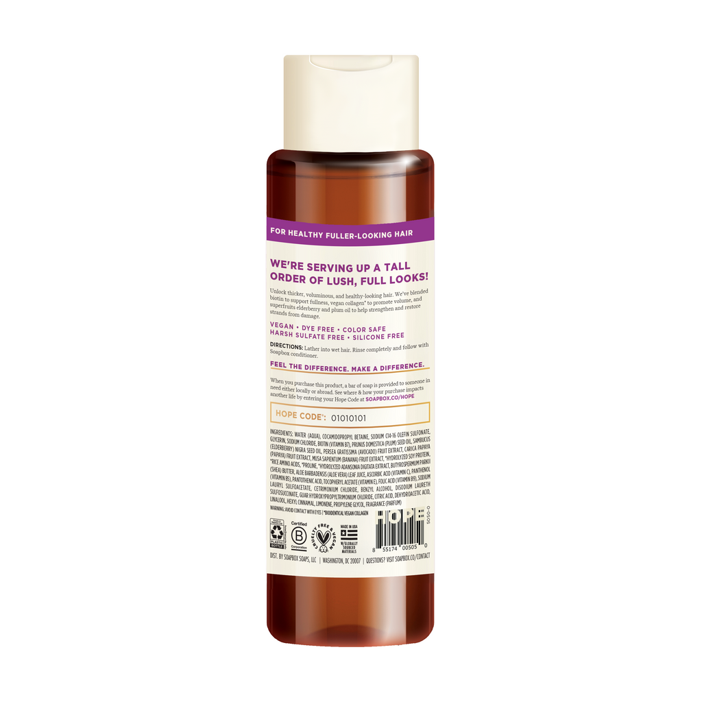 Home Essentials Biotin and Superfruit Restore and Volumize Shampoo for daily home and personal routines with hair care