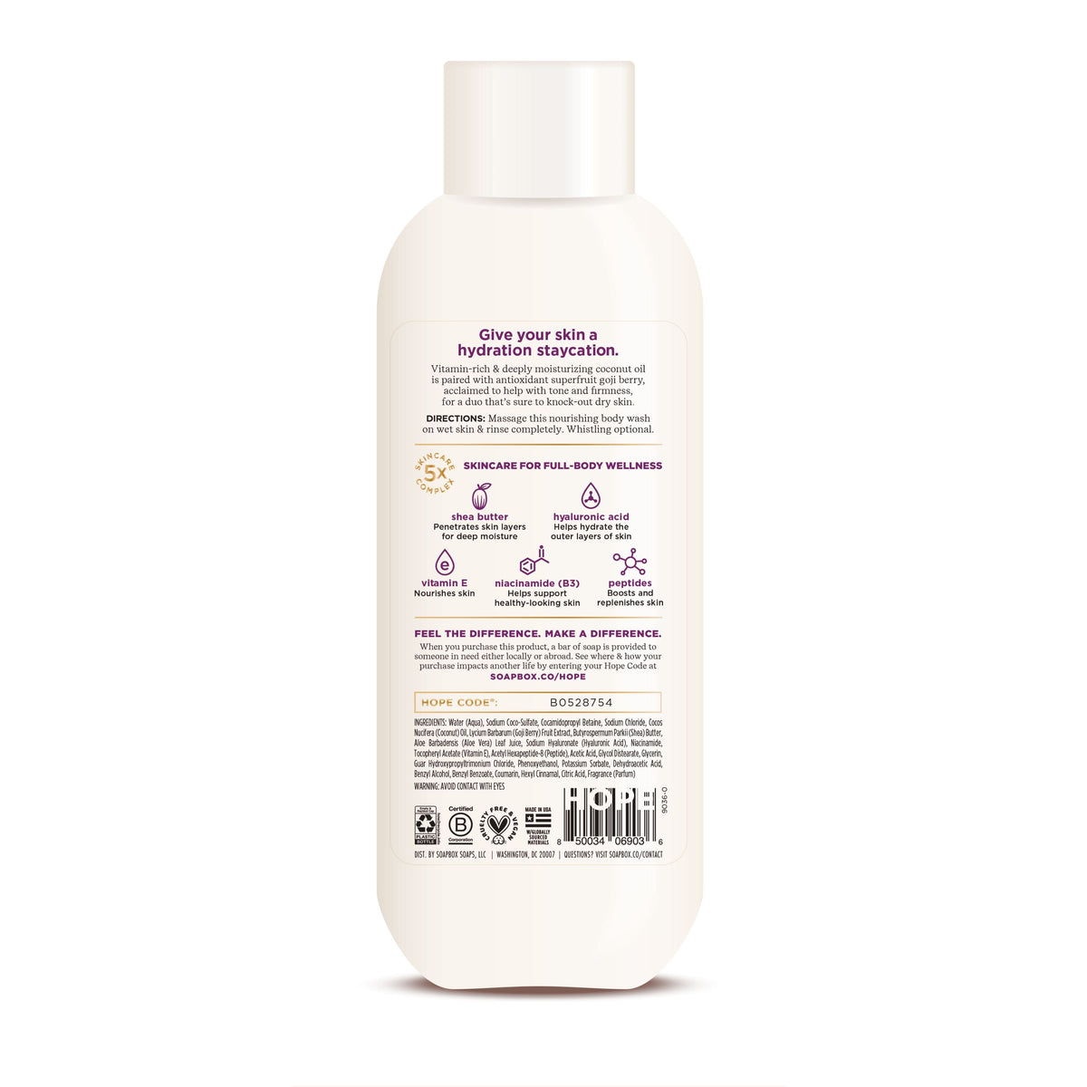 Daily Care Coconut + Goji Berry Nourishing Body Wash for daily home and personal routines with bath body and hygiene