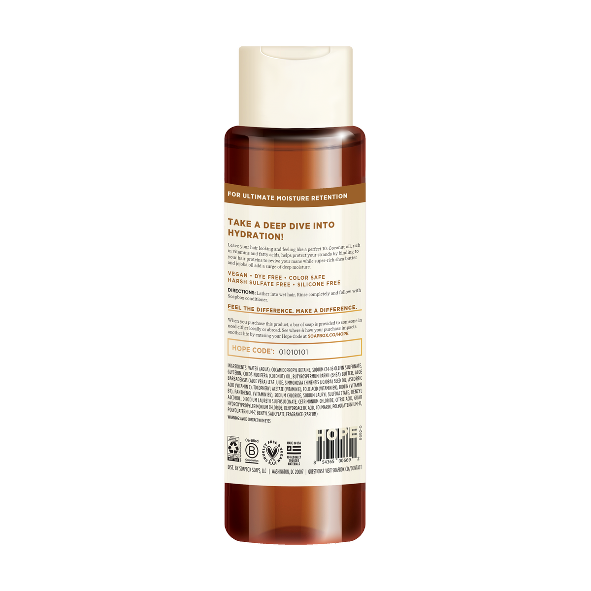 Routine Ready Coconut and Shea Deep Moisture Shampoo for daily home and personal routines with hair care