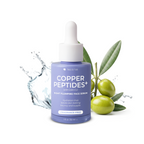 Copper Peptides Face Serum with Multi-Peptides, Triple Hyaluronic Acid & Squalane – Lightweight Hydration