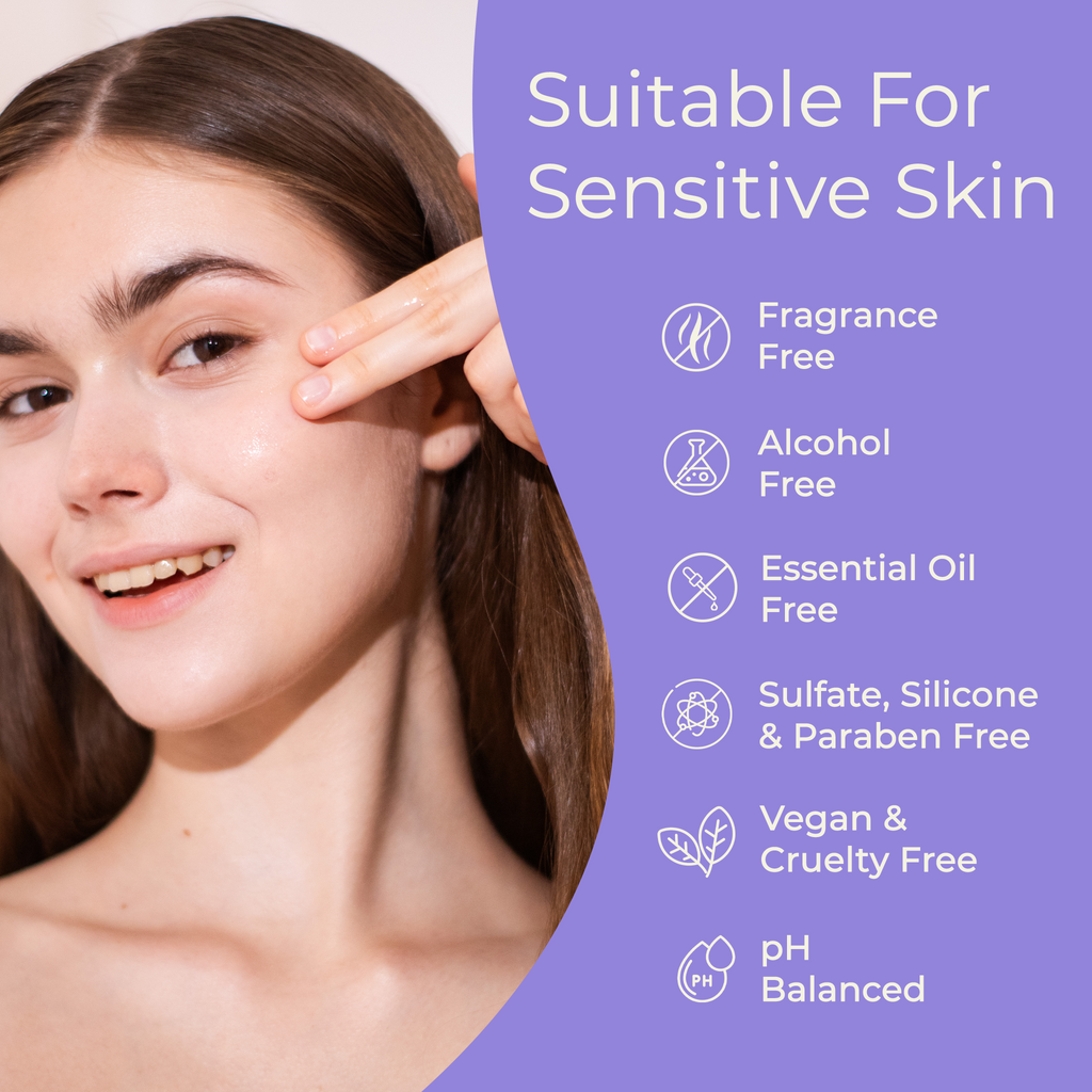Daily Care Copper Peptides Face Serum with Multi-Peptides, Triple Hyaluronic Acid and Squalane Lightweight Hydration for daily home and personal routines with facial skin and sun care