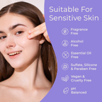 Daily Care Copper Peptides Face Serum with Multi-Peptides, Triple Hyaluronic Acid and Squalane Lightweight Hydration for daily home and personal routines with facial skin and sun care
