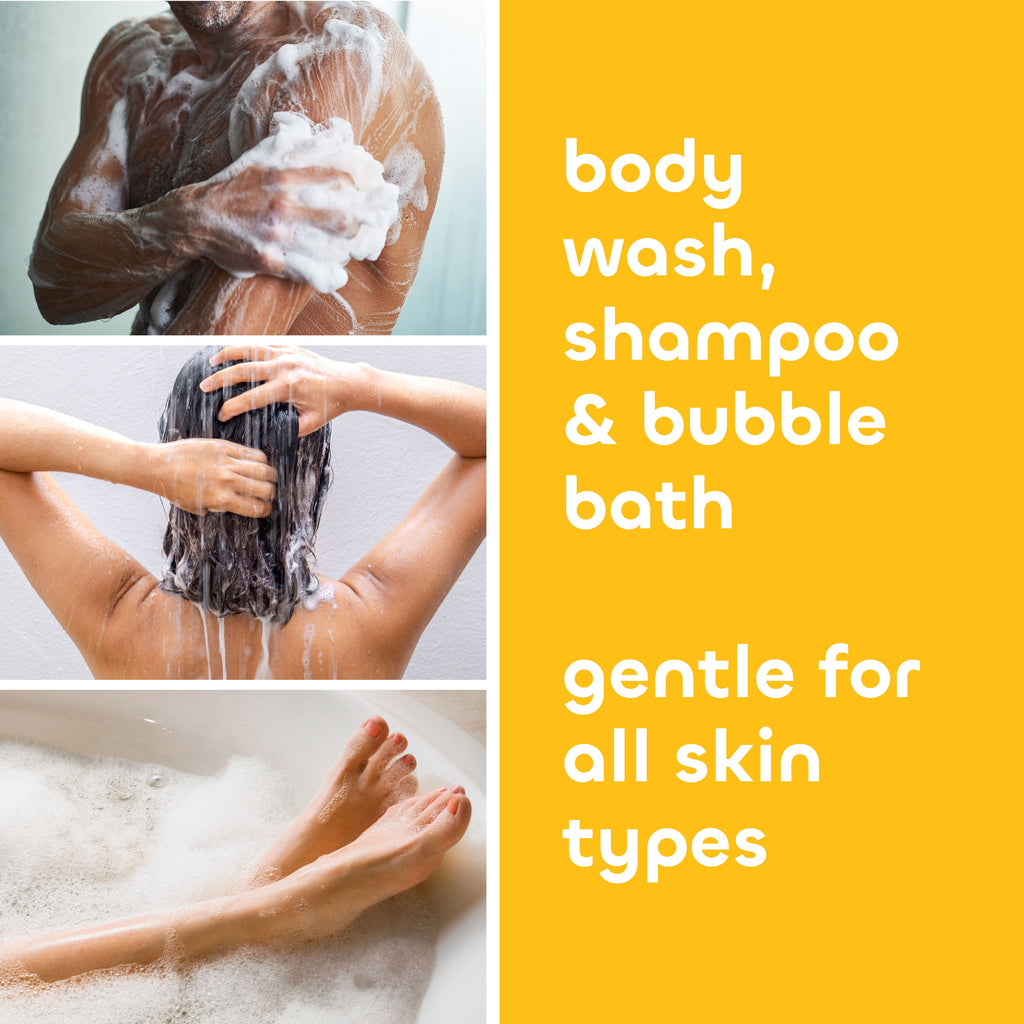Daily Care 3-in-1 Wash - Body Wash, Shampoo and Bubble Bath Value Size for daily home and personal routines with hair care