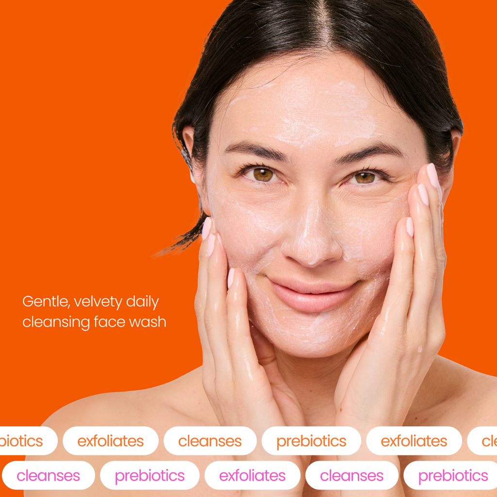 Routine Ready Feeding Frenzy Prebiotic Cleanser for daily home and personal routines with facial skin and sun care