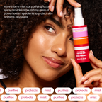 Home Essentials Face the Day Purifying Mist for daily home and personal routines with facial skin and sun care