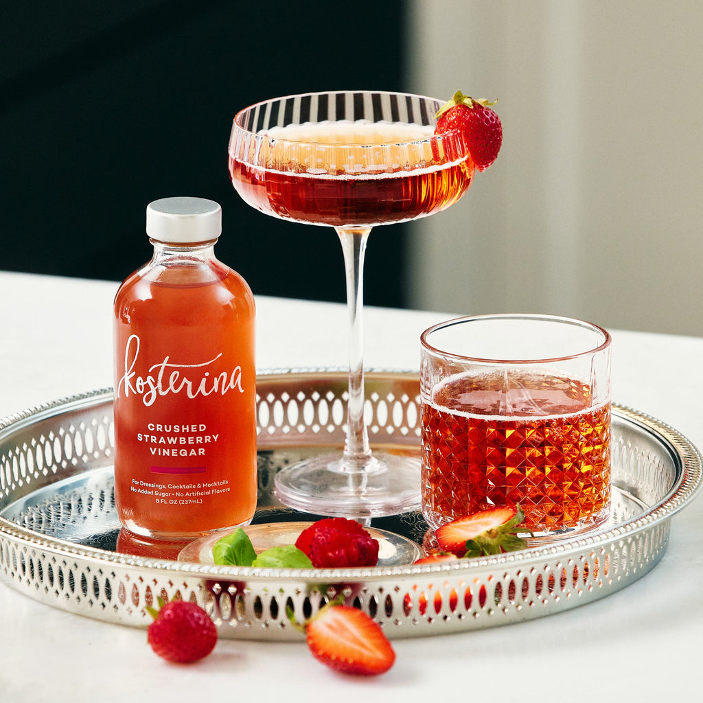 Routine Ready Crushed Strawberry Vinegar for daily home and personal routines with pantry foods and beverages