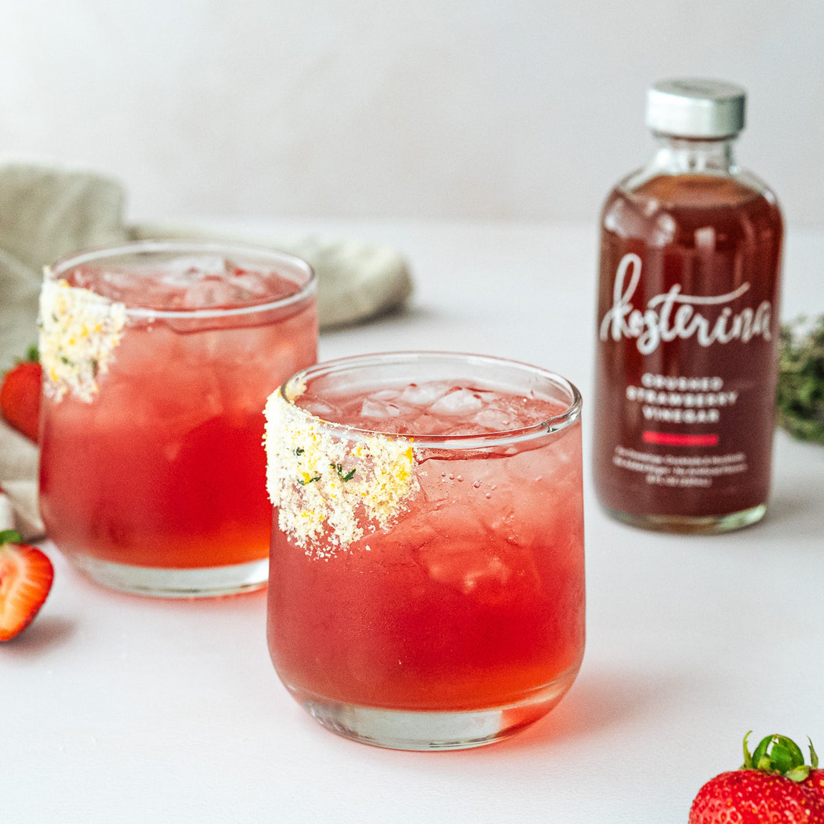 Routine Ready Crushed Strawberry Vinegar for daily home and personal routines with pantry foods and beverages