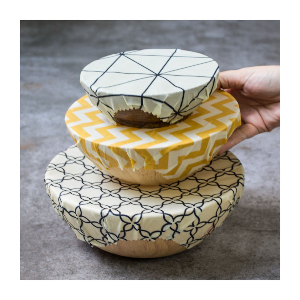 Daily Care Beeswax Wrap Beeginner Set for daily home and personal routines with pantry foods and beverages