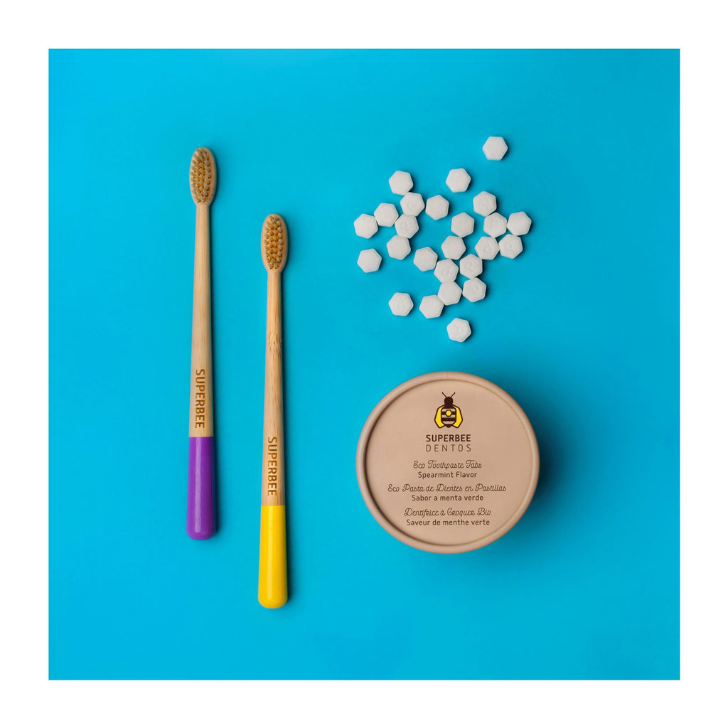 Daily Care Dentos Eco Toothpaste Tabs, Fluoride included for daily home and personal routines with oral care