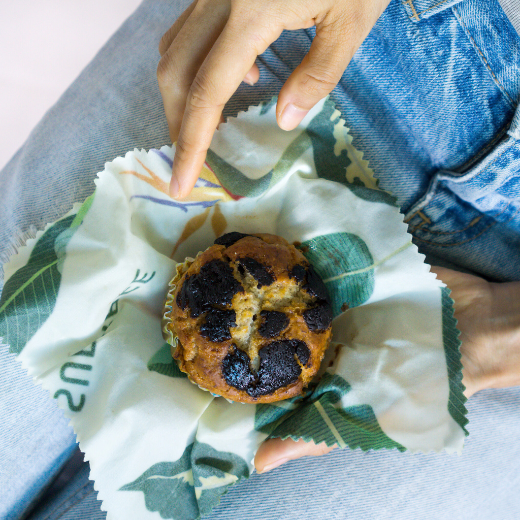 Everyday Home Essentials Beeswax Wraps 5-Pack Reusable Food Wraps, Mixed Prints for daily home and personal routines with pantry foods and beverages