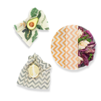 Everyday Home Essentials Beeswax Wraps 5-Pack Reusable Food Wraps, Mixed Prints for daily home and personal routines with pantry foods and beverages