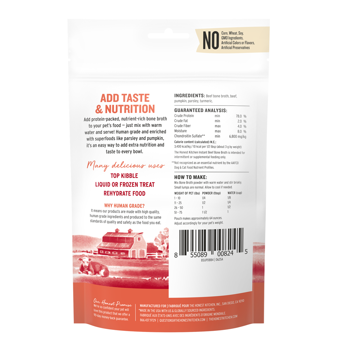 Everyday Home Instant Beef Dog Bone Broth with Turmeric for daily home and personal routines with pet care treats and accessories