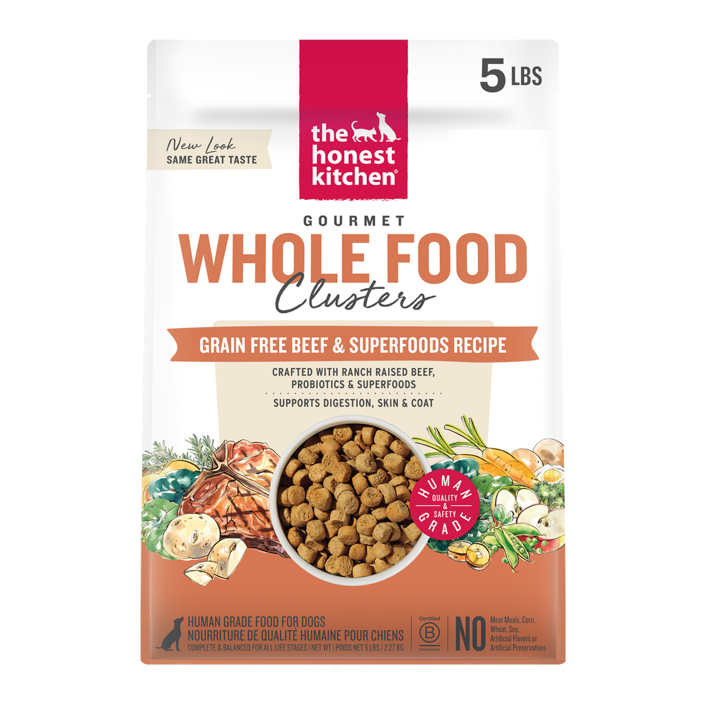 Dry Dog Food, Grain Free Beef Whole Food Clusters
