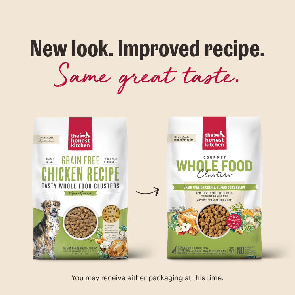 Daily Care Dry Dog Food, Grain included Chicken Whole Food Clusters for daily home and personal routines with pet care treats and accessories