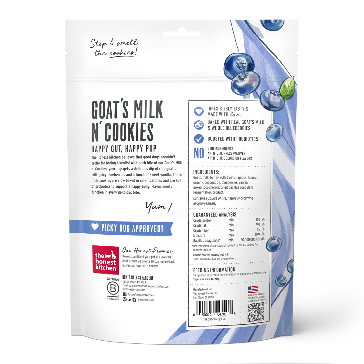 Everyday Home Dog Treat Blueberry and Vanilla Goat s Milk N Cookies for daily home and personal routines with pet care treats and accessories