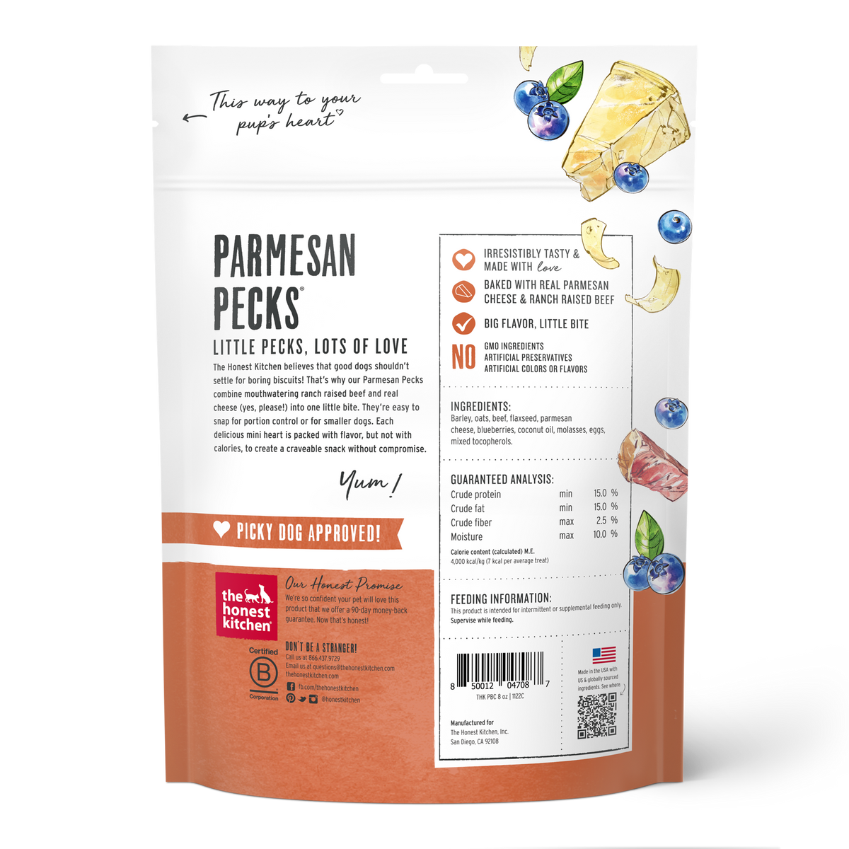 Practical Living Dog Treat Parmesan Pecks, Beef and Blueberry for daily home and personal routines with pet care treats and accessories