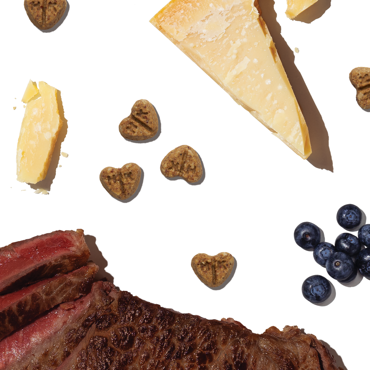 Practical Living Dog Treat Parmesan Pecks, Beef and Blueberry for daily home and personal routines with pet care treats and accessories