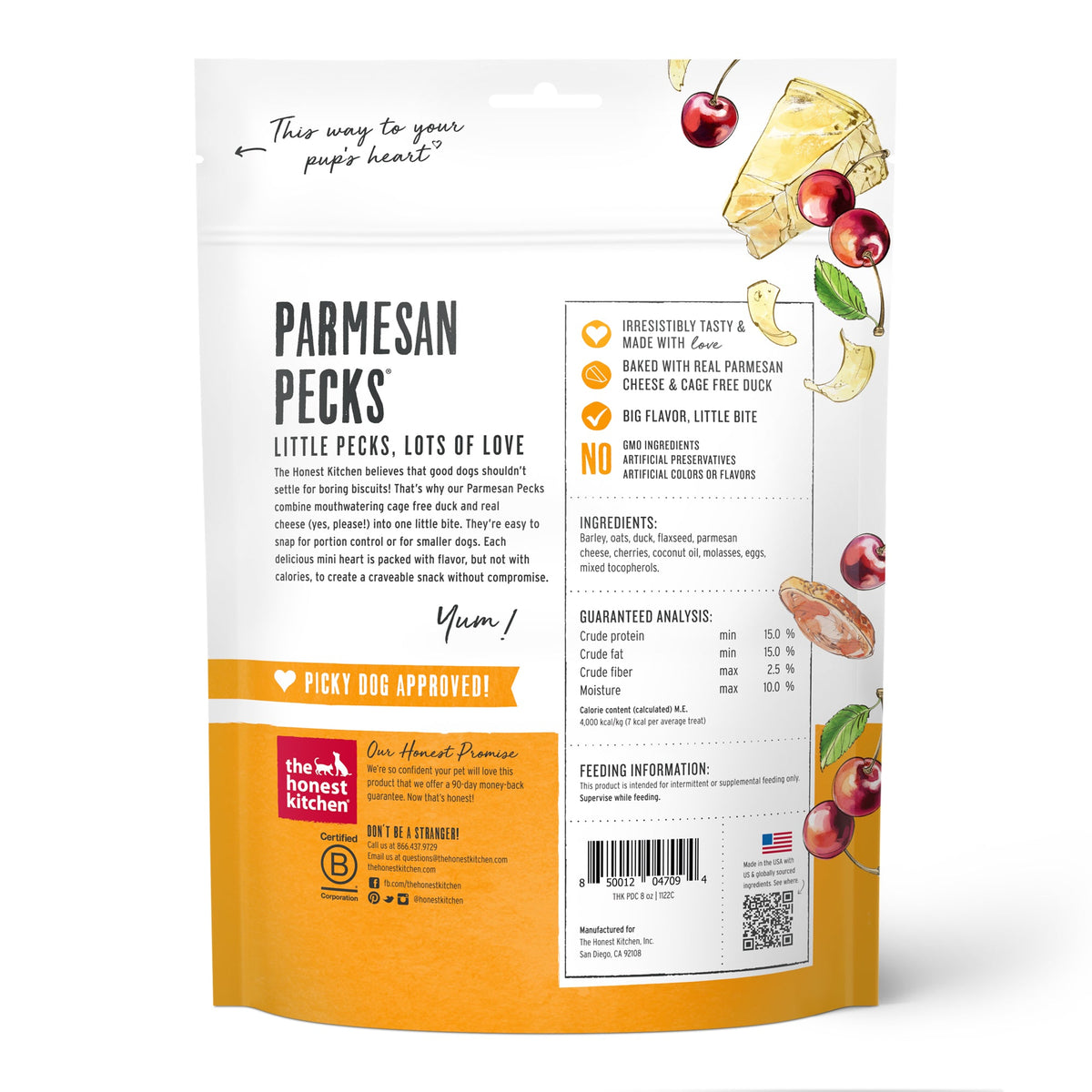 Routine Ready Dog Treat Parmesan Pecks, Duck and Cherry for daily home and personal routines with pet care treats and accessories