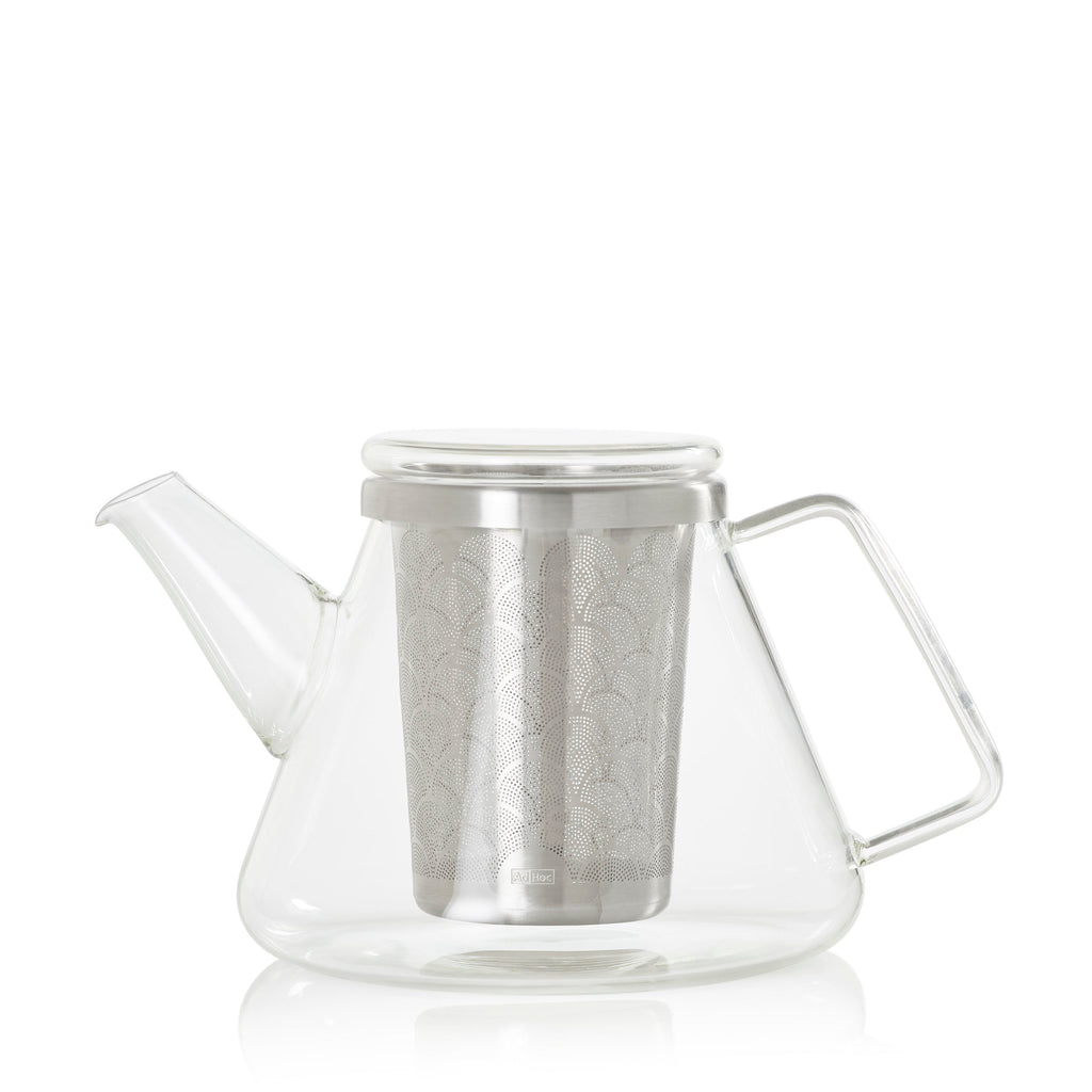 Everyday Home Borosilicate Glass Teapot with Stainless Steel Infuser + Candle Warmer for daily home and personal routines with pet care treats and accessories