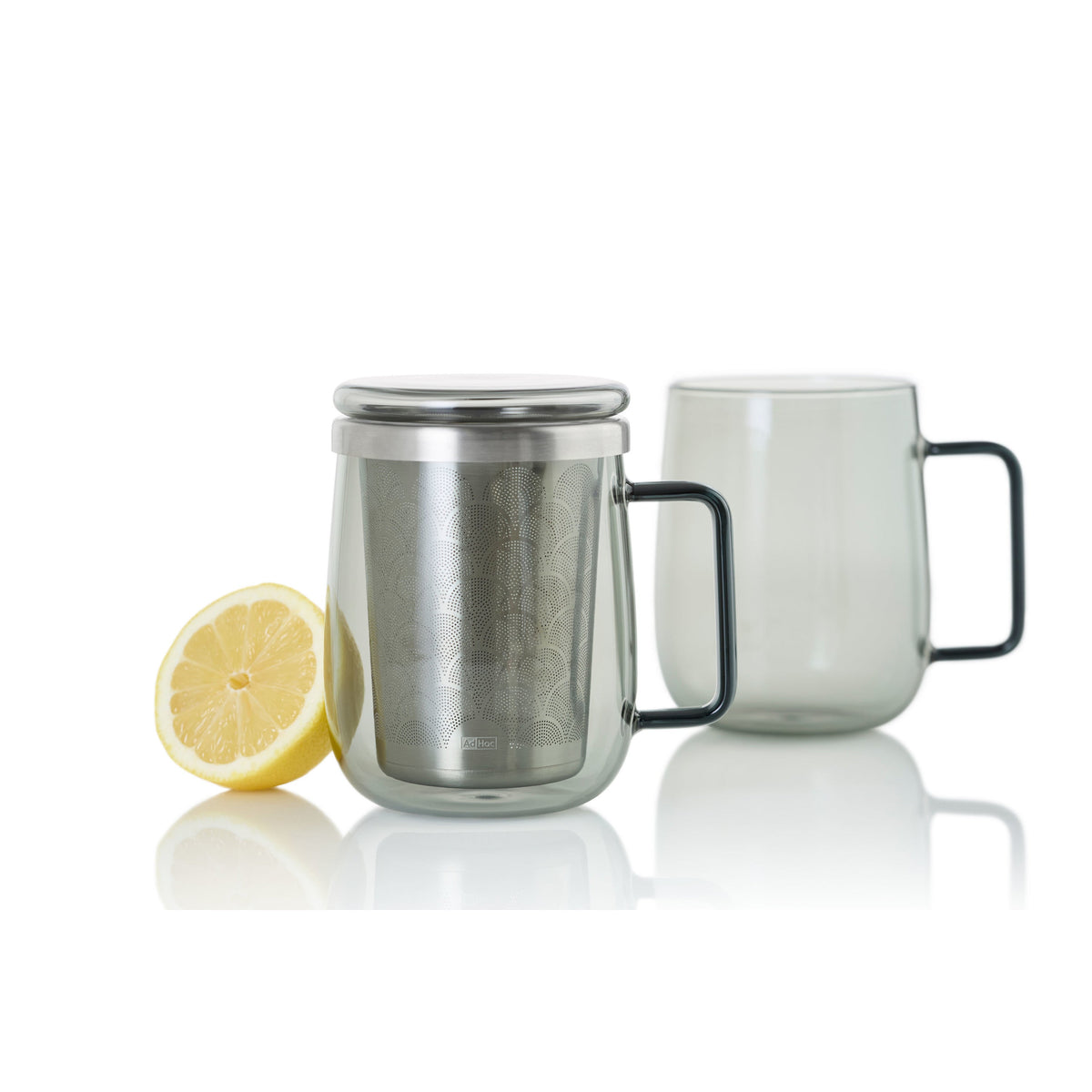 Routine Ready Borosilicate Glass Tea Mug with Stainless Steel Tea Infuser for daily home and personal routines with pet care treats and accessories