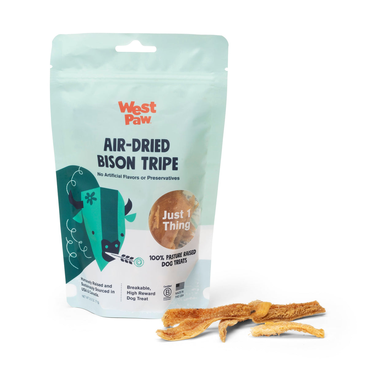 Home Essentials Dog Treat - Air-Dried Bison Tripe, Natural Source of Protein and Omegas for daily home and personal routines with pet care treats and accessories