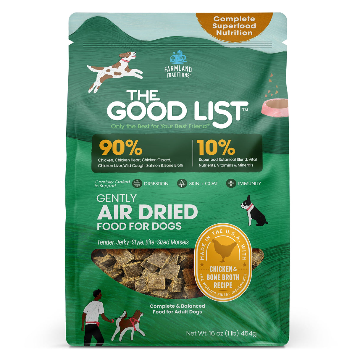 Chicken & Bone Broth Recipe, Food, Topper, and Mixer for Dogs