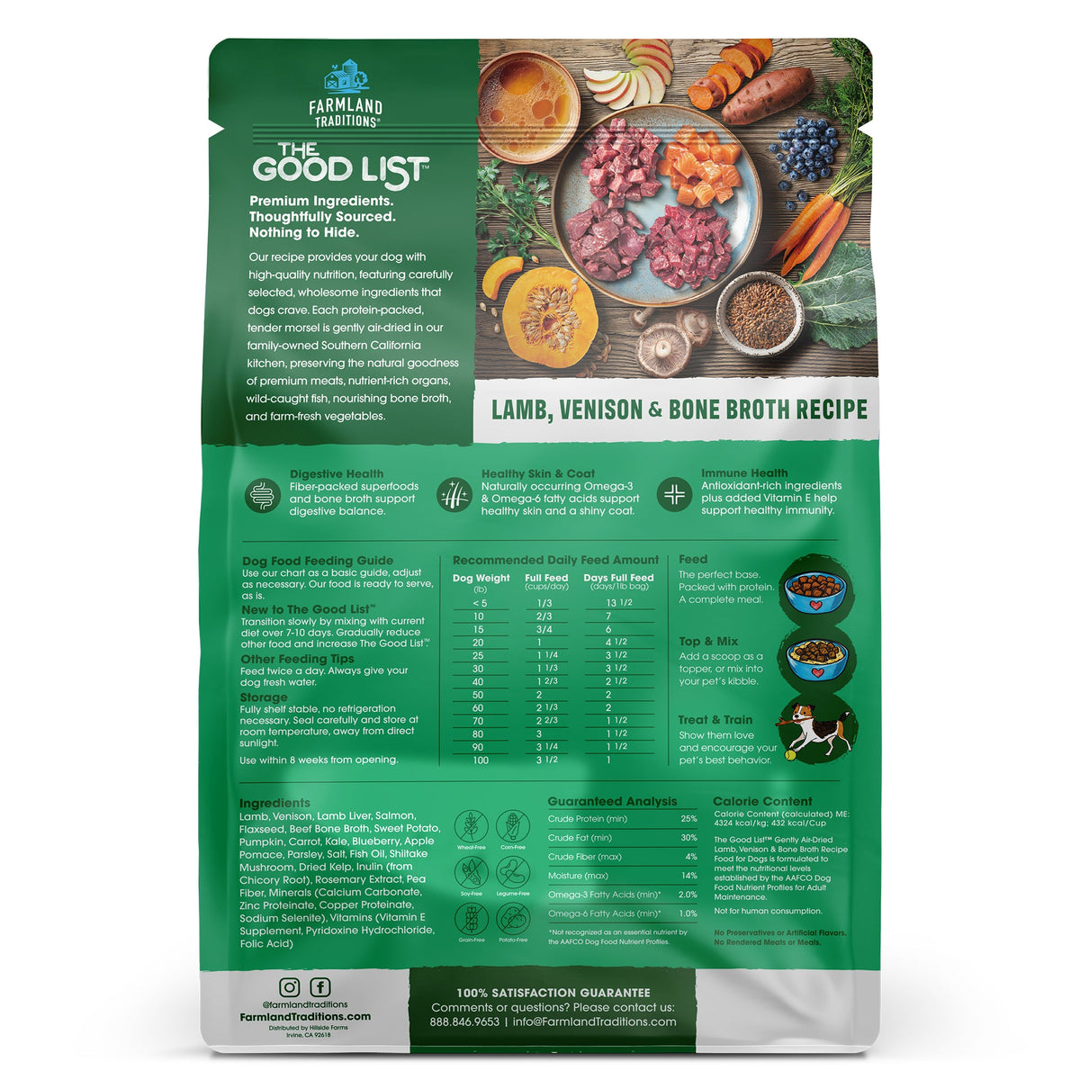 Practical Living Lamb, Venison and Bone Broth Recipe, Food, Topper, and Mixer for Dogs for daily home and personal routines with pet care treats and accessories