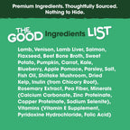 Practical Living Lamb, Venison and Bone Broth Recipe, Food, Topper, and Mixer for Dogs for daily home and personal routines with pet care treats and accessories