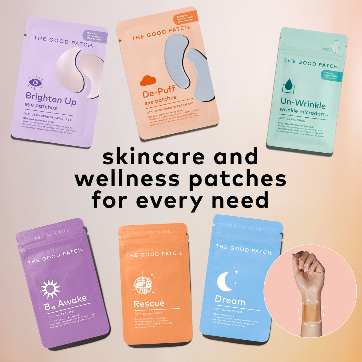 Home Essentials De-Puff Hydrogel Undereye Patch for daily home and personal routines with general everyday essentials