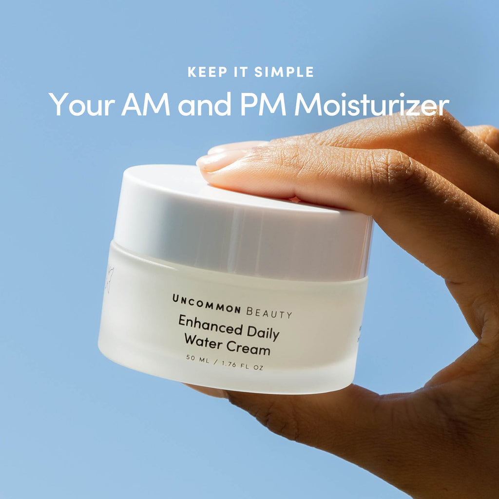 Home Essentials Enhanced Daily Water Cream for daily home and personal routines with facial skin and sun care
