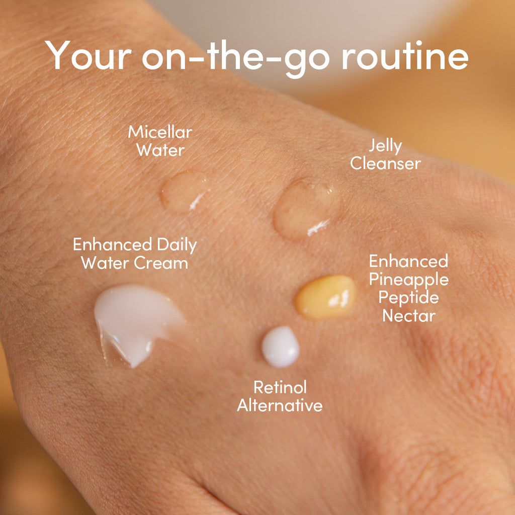 Daily Care Daily Skincare Travel Set for daily home and personal routines with facial skin and sun care