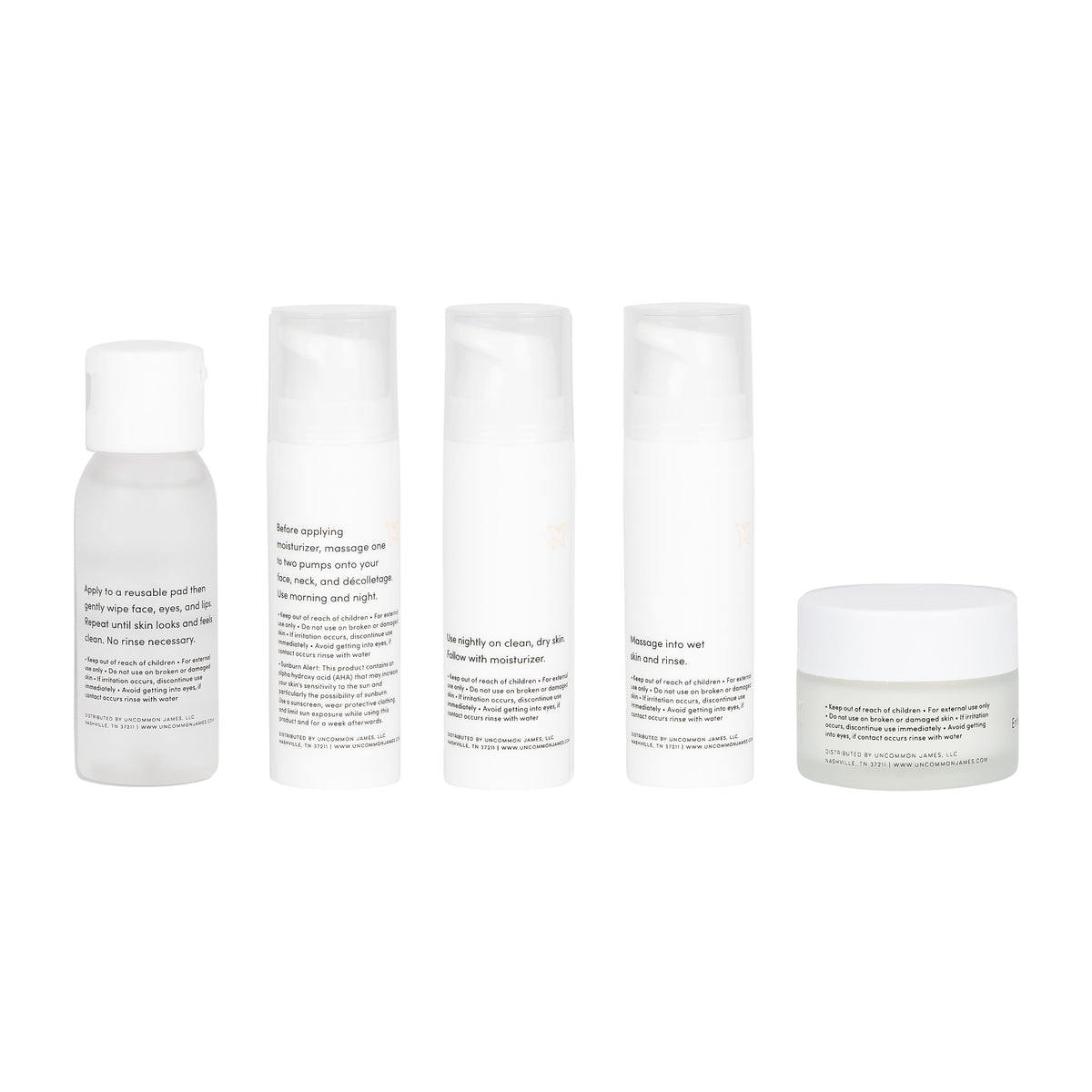 Daily Care Daily Skincare Travel Set for daily home and personal routines with facial skin and sun care