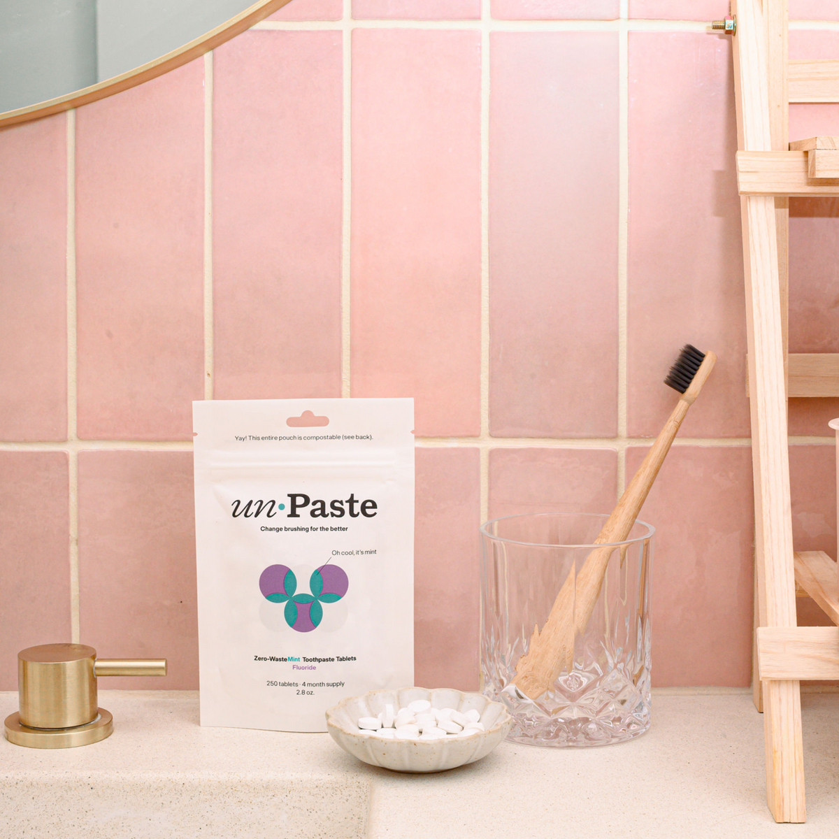 Practical Living Fluoride Mint Toothpaste Tablet for daily home and personal routines with oral care