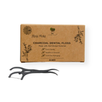 Charcoal Dental Floss Picks