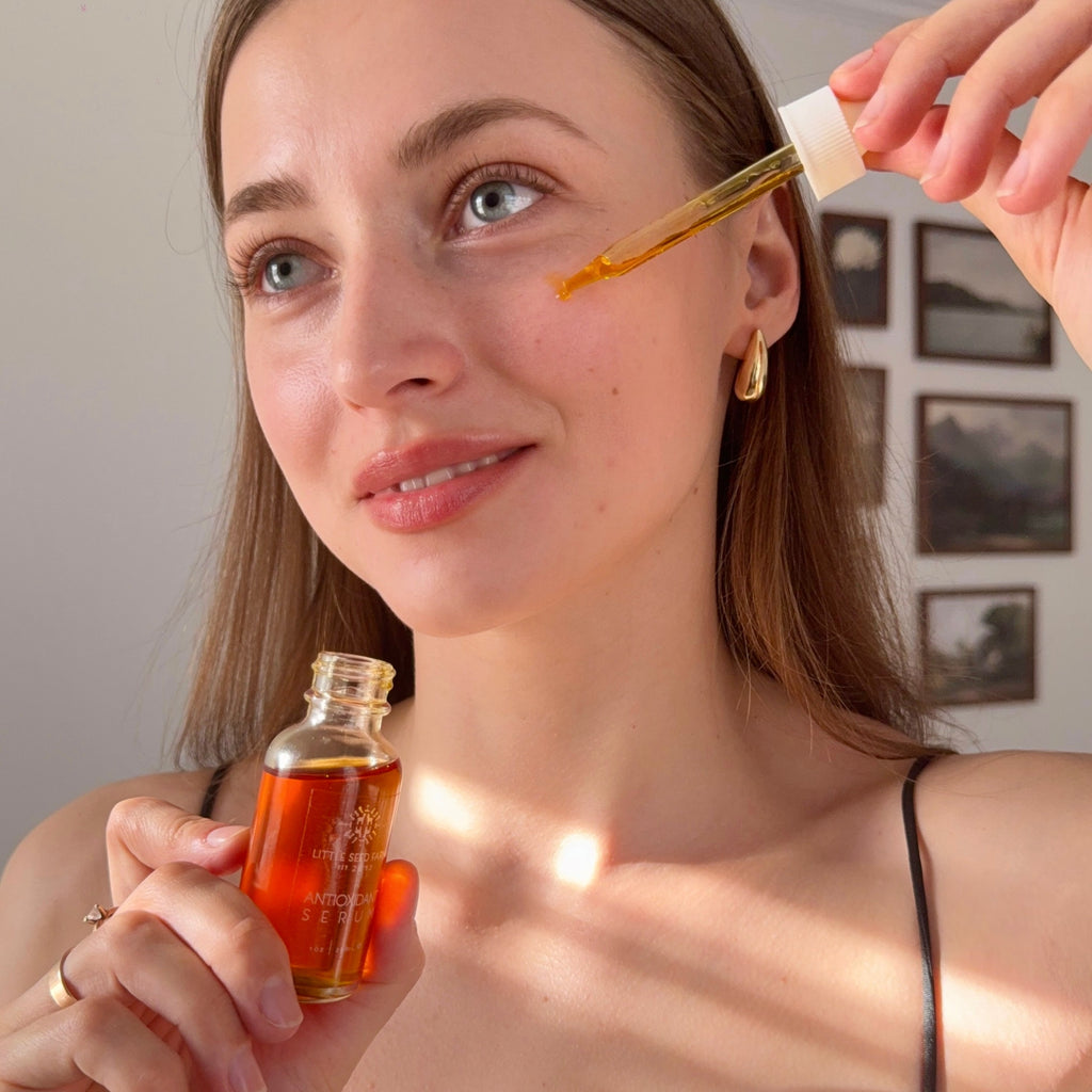 Daily Care Antioxidant Serum - Protect + Revitalize for daily home and personal routines with facial skin and sun care
