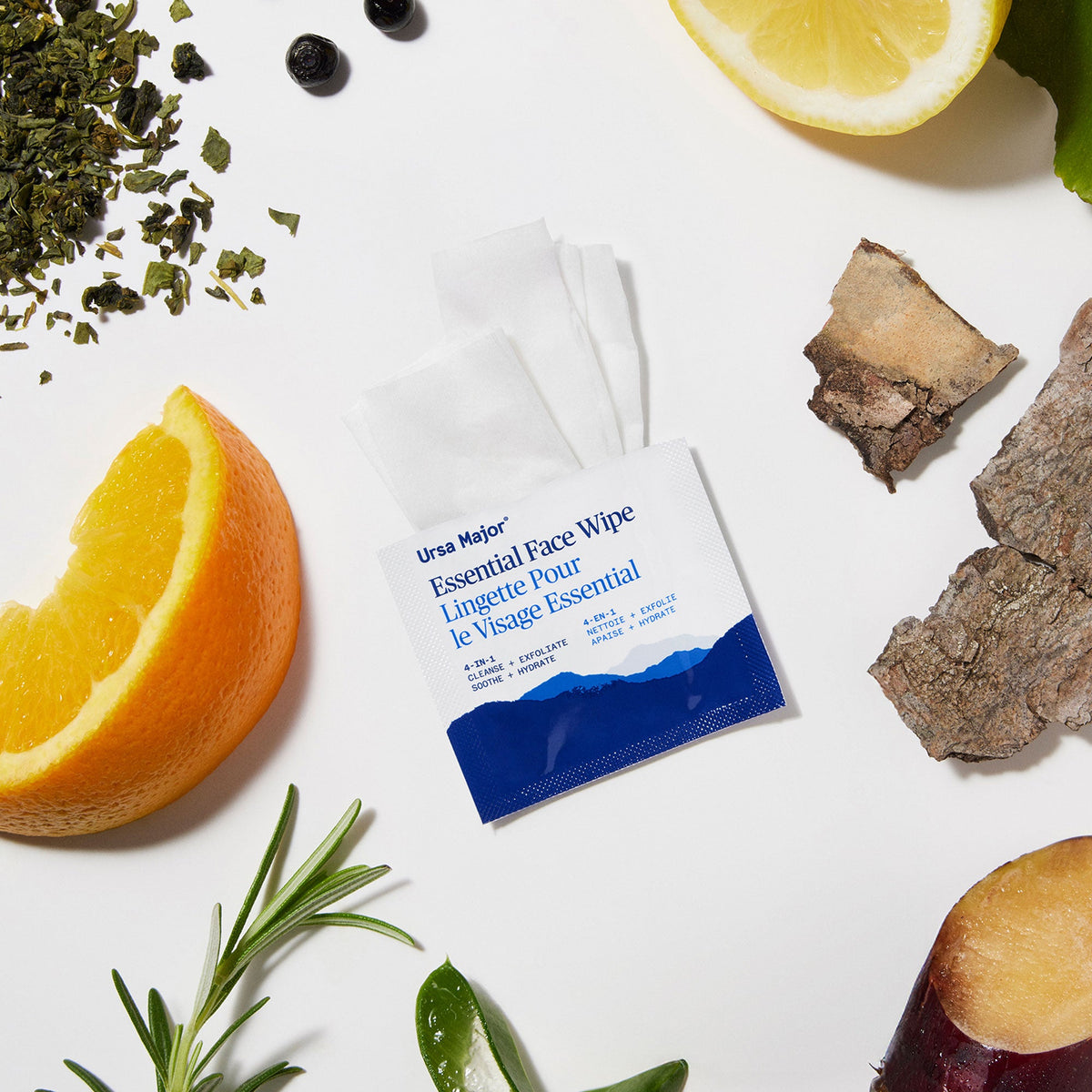 Routine Ready Essential Face Wipes, Individually Wrapped for daily home and personal routines with facial skin and sun care