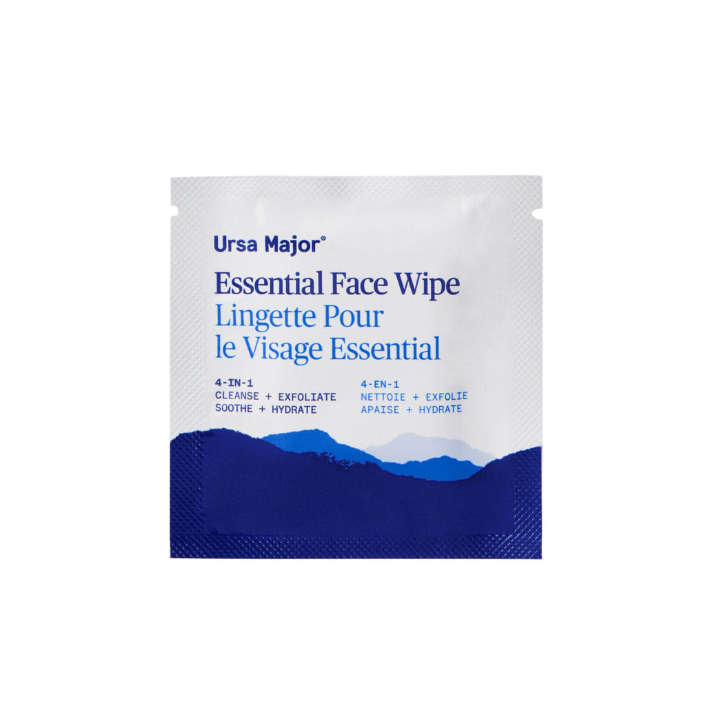 Routine Ready Essential Face Wipes, Individually Wrapped for daily home and personal routines with facial skin and sun care