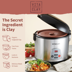 Home Essentials 4-in-1 Rice N Slow Cooker in Clay Pot for daily home and personal routines with cookware food storage and kitchen tools
