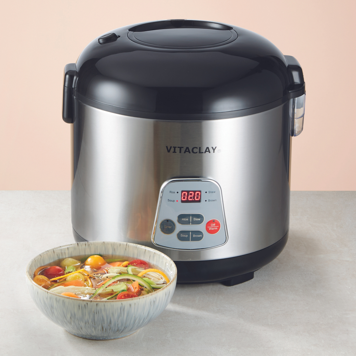 Home Essentials 4-in-1 Rice N Slow Cooker in Clay Pot for daily home and personal routines with cookware food storage and kitchen tools